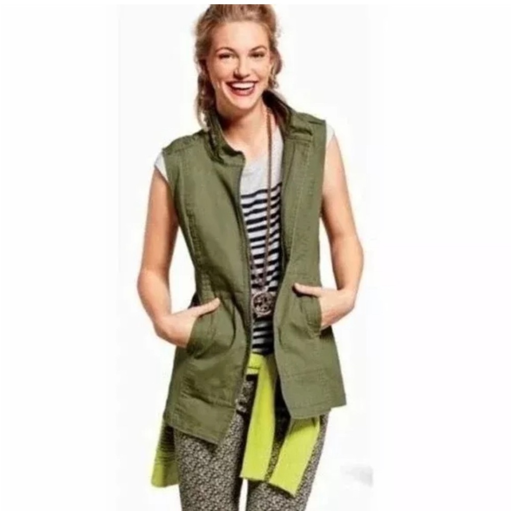 Cabi Explorer Vest Jacket Utility Army Green Extra Large Cargo Military Style